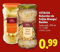 Lidl VITASIA Rebentos de Feijão Mungo/Bambu promoção