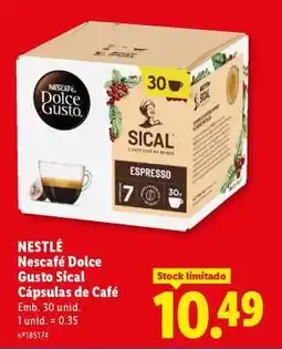 Lidl NESTLÉ Nescafé Dolce Gusto Sical Cápsulas de Café promoção