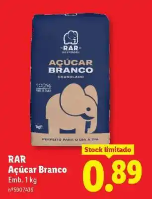 Lidl RAR Açúcar Branco promoção