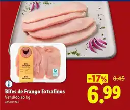 Lidl Bifes de Frango Extrafinos promoção