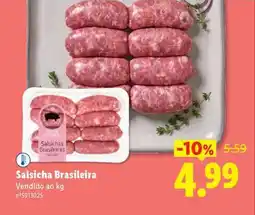 Lidl Salsicha Brasileira promoção
