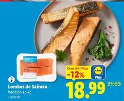 Lidl Lombos de Salmão promoção