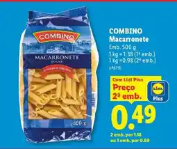 Lidl COMBINO Macarronete promoção