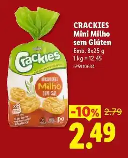 Lidl CRACKIES Mini Milho sem Glúten promoção