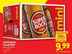 Lidl Super Bock Cerveja Mini promoção