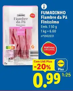 Lidl FUMADINHO Fiambre da Pá Finíssimo promoção