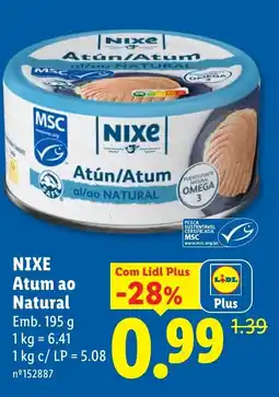 Lidl NIXE Atum ao Natural promoção
