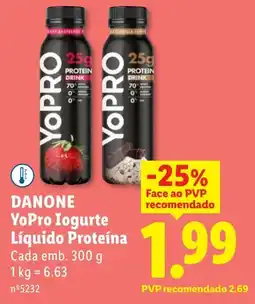 Lidl DANONE YoPro Iogurte Líquido Proteína Cada promoção