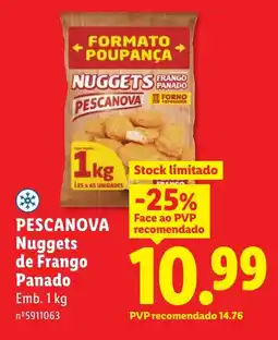 Lidl PESCANOVA Nuggets de Frango Panado promoção