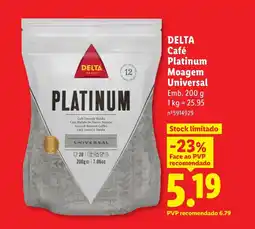 Lidl DELTA Café Platinum Moagem Universal promoção