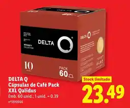 Lidl DELTA Q Cápsulas de Café Pack XXL Qalidus promoção