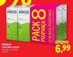Lidl MIMOSA Leite Meio-gordo promoção
