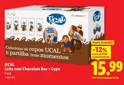 Lidl UCAL Leite com Chocolate Box + Copo promoção