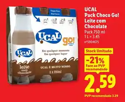 Lidl UCAL Pack Choco Go! Leite com Chocolate promoção