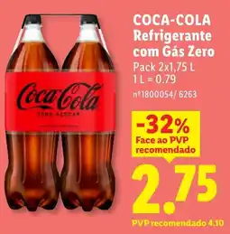Lidl COCA-COLA Refrigerante com Gás Zero promoção