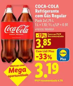 Lidl COCA-COLA Refrigerante com Gás Regular promoção