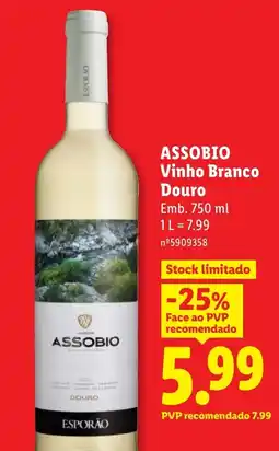 Lidl ASSOBIO Vinho Branco Douro promoção