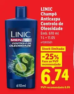 Lidl LINIC Champô Anticaspa Controlo de Oleosidade promoção