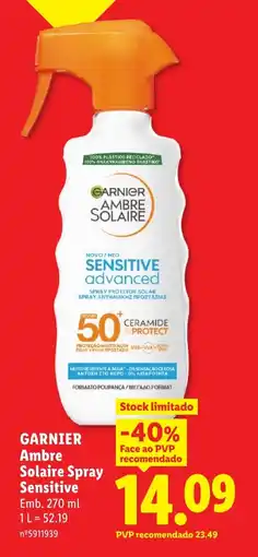 Lidl GARNIER Ambre Solaire Spray Sensitive promoção