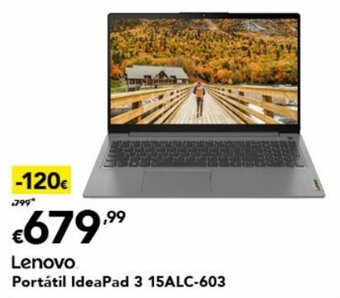 Radio Popular Lenovo Portátil IdeaPad 3 15ALC-603 promoção