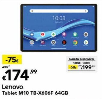 Radio Popular Lenovo Tablet M10 TB-X606F 64GB promoção