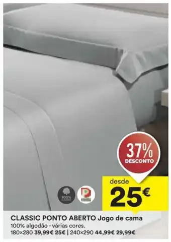 Moviflor Classic Ponto Aberto Jogo de Cama promoção
