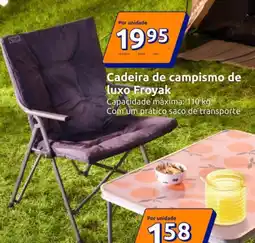 Action Cadeira de campismo de luxo Froyak promoção