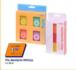 Action Fio dentário Mintzy 4 x 40m promoção