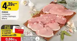 Intermarché Porco Costeleta: Lombo, Cachaço; Bifana promoção