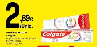 Intermarché Dentifrico total Colgate promoção