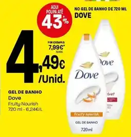 Intermarché Gel de banho Dove promoção
