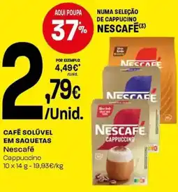 Intermarché Cafe solúvel em saquetas nescafé promoção