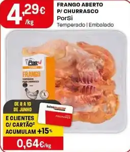 Intermarché Frango aberto p/churrasco PorSi promoção