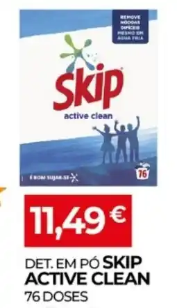 Miranda Supermercados Det. em pó skip active clean promoção