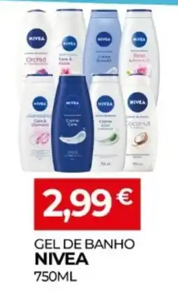 Miranda Supermercados Gel de banho nivea promoção