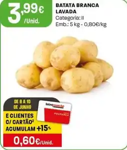 Intermarché Batata branca lavada promoção