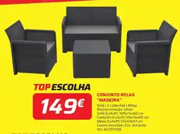 Bricomarché Conjunto relax "madeira" promoção
