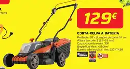 Bricomarché Corta-relva a bateria promoção