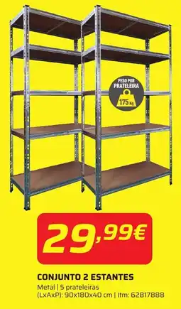 Bricomarché Conjunto 2 estantes promoção