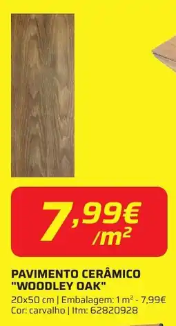Bricomarché Pavimento cerâmico "woodley oak" promoção