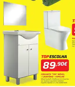 Bricomarché Conjunto "top" móvel lavatório + espelho promoção