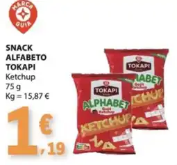 E.Leclerc Snack alfabeto tokapi ketchup promoção