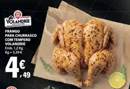 E.Leclerc Frango para churrasco com tempero volandrie promoção