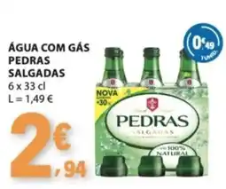 E.Leclerc Água com gás pedras salgadas promoção