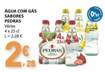 E.Leclerc Água com gás sabores pedras promoção