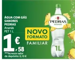 E.Leclerc Água com gás sabores pedras promoção