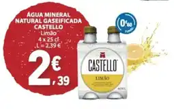 E.Leclerc Água mineral natural gaseificada castello promoção