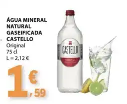 E.Leclerc Água mineral natural gaseificada castello promoção
