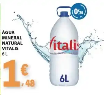 E.Leclerc Água mineral natural vitalis promoção