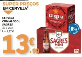 E.Leclerc Cerveja com álcool sagres promoção